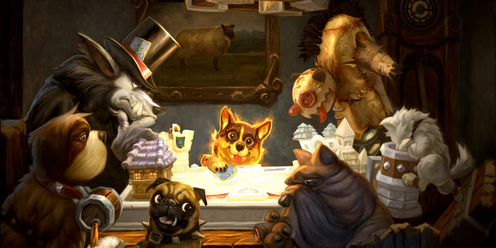 Пушистые помощники в команде Hearthstone Пушистые помощники