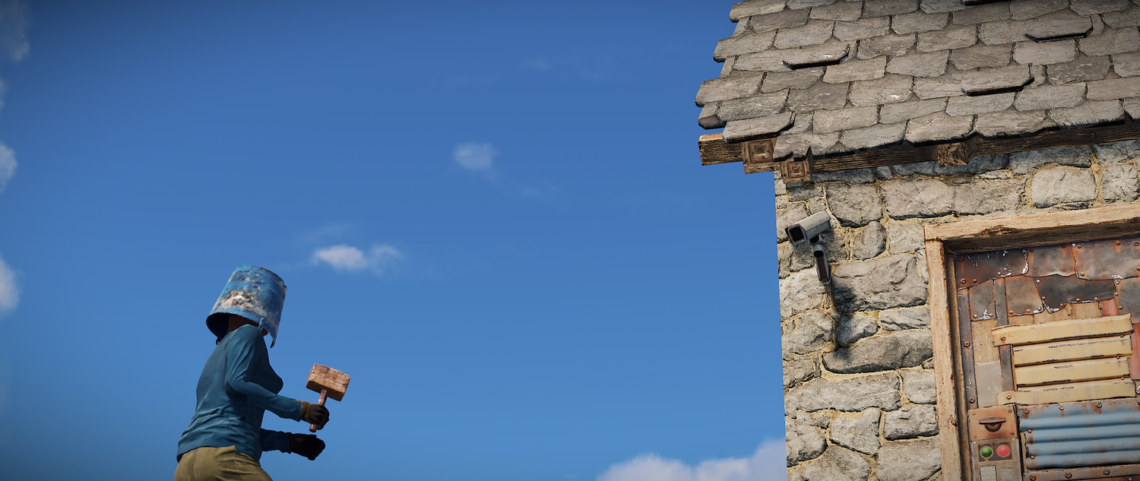Камери відеоспостереження та комп'ютерні станції в Rust
