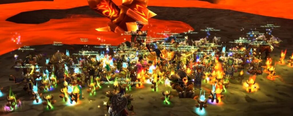 40 шаманов зачистили Огненные Недра в WoW Classic