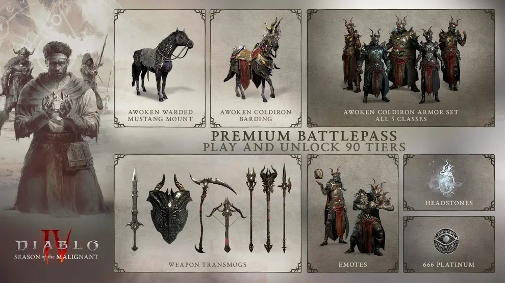 З'явився перелік нагород першого сезону Diablo IV