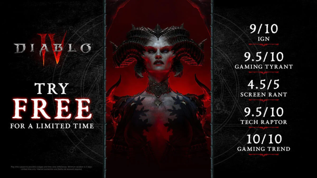 Безкоштовні вихідні Diablo IV: шанс спробувати легендарну гру Безкоштовні вихідні Diablo IV: шанс спробувати легендарну гру